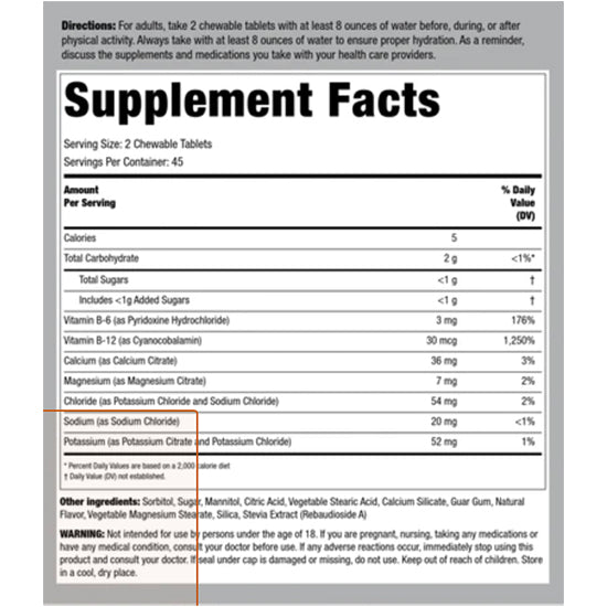 Electrolyte Hydration Chewables + B Vitamins
