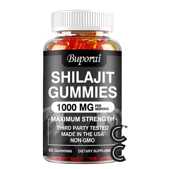 Shilajit Gummies - Energy Level, Memory and Focus Support Relieve Stress Overall Health