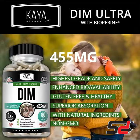 DIM Supplement for Men and Women | Herbal Supplement for Hormone Balance, Menopause and Prostate