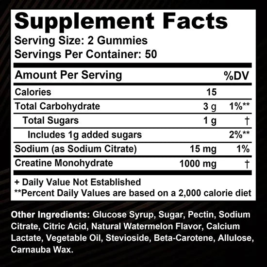 Creatine Monohydrate Gummies