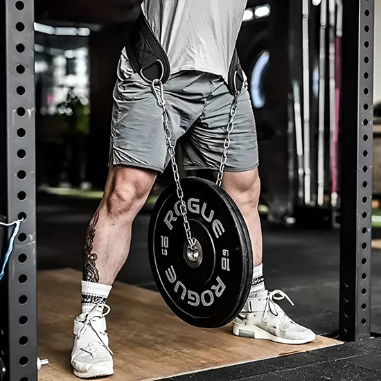 Weight Lifting Belt With Chain