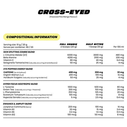 Zombie Labs | Cross-Eyed Extreme Stim Pre Workout