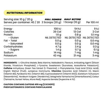 Zombie Labs | Cross-Eyed Extreme Stim Pre Workout