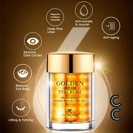 24K Gold Serum (3 piece set) for Moisturising and Hydrating Dark Circles Eye Cream Face Essence Skin Care Products
