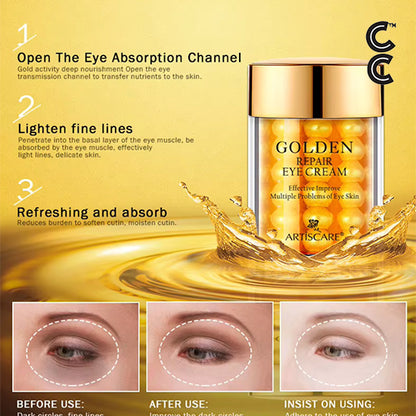 24K Gold Serum (3 piece set) for Moisturising and Hydrating Dark Circles Eye Cream Face Essence Skin Care Products