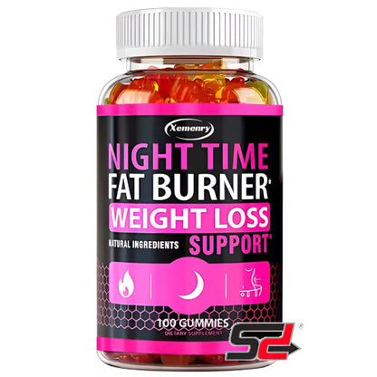 Nighttime Fat Burning Gummies - Burn Fat, Promote Metabolism, Healthy Weight Management, Improve Immunity