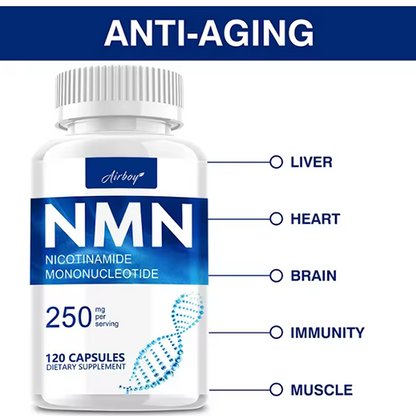 NMN Nicotinamide Mononucleotide - Supports Cell Repair and Growth, Reduces Wrinkles and Increases Skin Elasticity