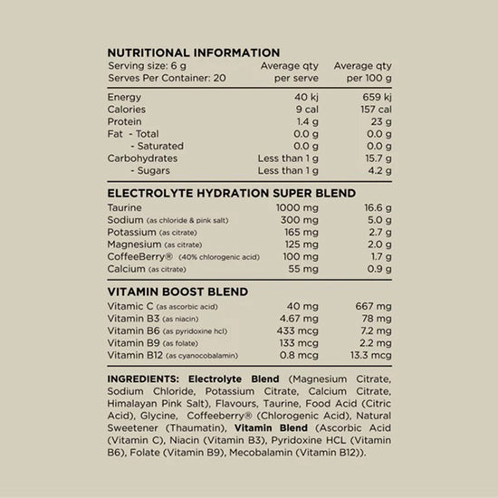 Switch Nutrition | Hydrate Electrolyte & Rehydration