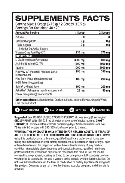 Ghost Pump - Supplements Direct®