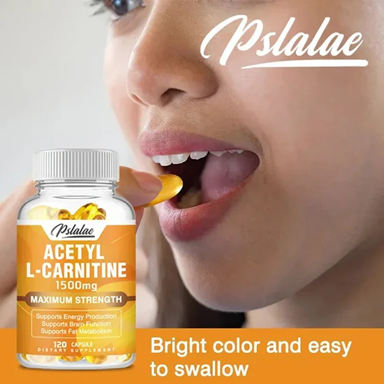 Acetyl-L-Carnitine Capsules 1500 Mg - Supports Natural Energy Production, Supports Memory and Concentration